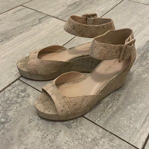 EUC Pelle Moda Cork Wedges Sz 6.5